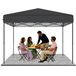 QEENTOE Opklapbare partytent 3x3m antraciet