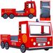 Deuba Casaria Kinderbed - Autobed Lattenbodem 90x200 cm - Brandweerauto