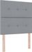 vidaXL Boxspring bed met hoofdeinde Lichtgrijs 120 x 190 cm Stof