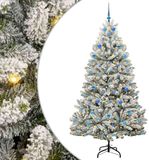 vidaXL Kunstkerstboom 210 cm 300 LED's Warmwit PVC en Staal
