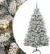 vidaXL Kunstkerstboom 210 cm 300 LED's Warmwit PVC en Staal