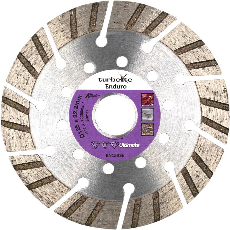 Turbolite Ultimate Enduro Diamond Cutting Disc Universal 125x22.2mm
