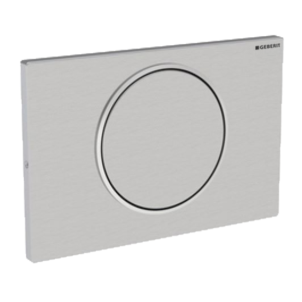 Geberit Sigma 10 bedieningsplaat vergrendelbaar RVS geborsteld 115.787.SN.5
