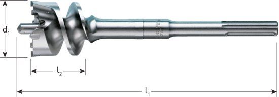 Rotec betonfreeskroon SDS-max Ø 40 x 80 x 310