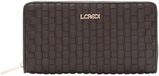 L.CREDI Radka Zip Around Wallet Chocolat brun foncé