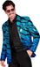 Widmann Paillettencolbert blauwe golven XXL