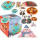 KinderSafe Puzzel en bois avec 6 images d'animaux pour Enfants