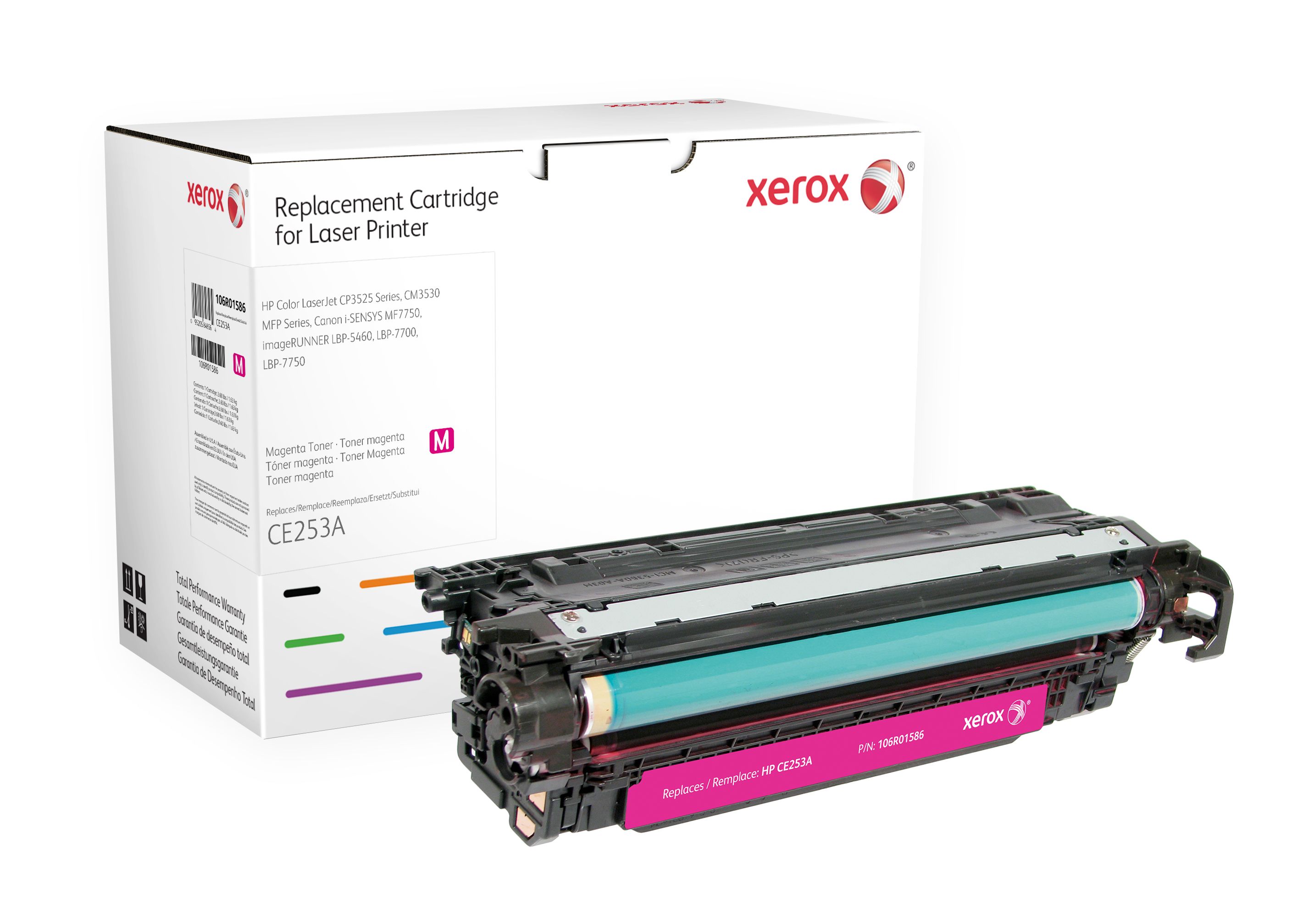 Xerox 106R01586 / CE253A Magenta Toner Cartridge for HP Colour LaserJet CP3525 & CM3530 MFP
