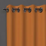 Soleil d'Ocre Rideau Bij Oogjes Black Out, Geel, 140 x 250 cm