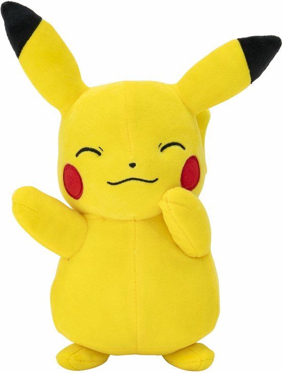 Pokémon Pluche - Pikachu knuffel 20 cm - Geel