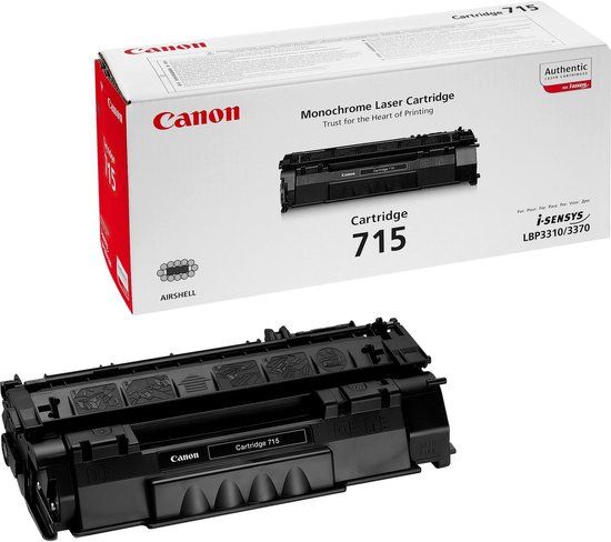 Canon 715 Zwart Tonercartridge - Origineel - 3500 Pagina's - 1975B002