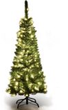 Coast Kunstkerstboom Smal - MET Warm Witte LED Verlichting - Groen - 135cm
