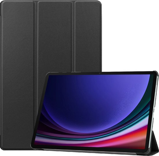 Just in Case Smart Tri-Fold Samsung Galaxy Tab S9 Book Case Zwart