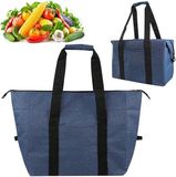 Icecat Sac de pique-nique multifonctionnel isolé - 55*35*38 cm - bleu - 20 litres - Accessoire de voyage avec isolation PEVA
