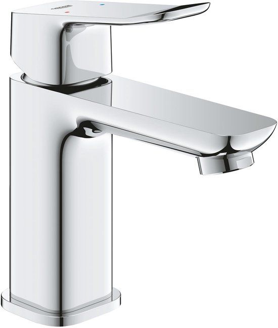 GROHE Dice Wastafelmengkraan - S-Size - Waterbesparend - Inclusief Push-Open Waste - Chroom