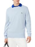 Lacoste Trui ronde hals hemelsblauw, Faux-uni