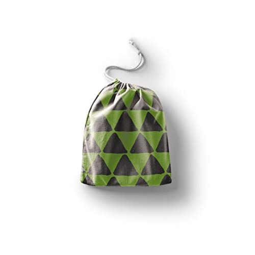 Bonamaison Bedrukte katoenen tas met trekkoord - 20 x 30 cm