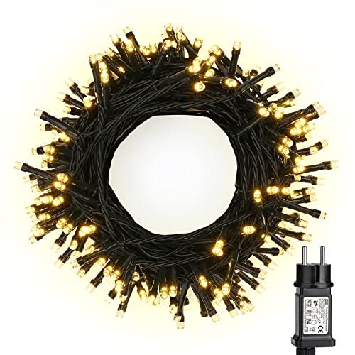 BrizLabs LED-kerstlichtsnoer - 20 m - 200 warmwit - EU-stekker