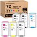 HP Cartouches de couleur, 72 pièces, 6 x 130 ml, pour HP Designjet T610-T2300