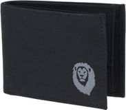 oxmox New Cryptan RFID Protect Pocketbörse Freedom Lion Print Grey Black zwart