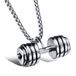 Mendes heren kettinghanger Dumbbell Silver
