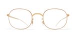 Mykita Solea Lunettes De Vue Unisexe Doré Géométrique 48mm