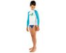 Cressi Rash Guard Uv-werende Langarm T-shirt Wit, Blauw 10-11 Years Jongens