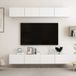 Maison Exclusive - Meuble TV, 4 pièces, blanc, 100 x 30 x 30 cm, bois composite