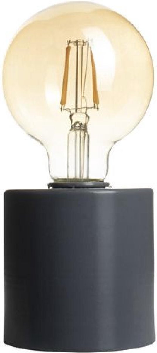 Gusta Tafellamp LED ø8x18cm Zilver grijs
