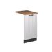 Vicco Fame-Line Façade de lave-vaisselle – 45 cm, Chêne WB Blanc Campagne