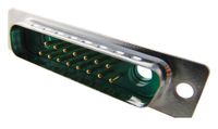 Harting 09 69 311 5172 D-Sub 3 Kabelconnector Groen, Metallic