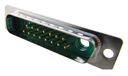 Harting 09 69 311 5172 D-Sub 3 Kabelconnector Groen, Metallic