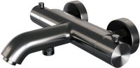 Brauer Gunmetal Edition - Opbouw Baddouche Thermostaatkraan - Gunmetal Geborsteld PVD