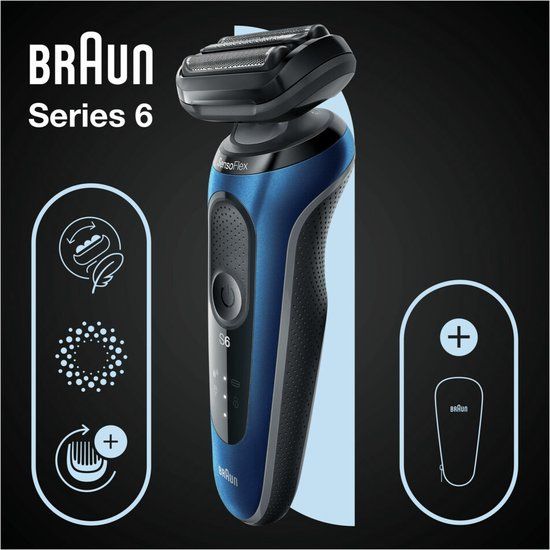 Braun Elektrisch Scheerapparaat Series 6 61-B1000s Blauw