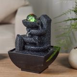 Tafelfontein Kamerfontein Lopo (18cm) | Binnenfontein | Waterornament | Incl. LED Verlichting | Feng Shui Webwinkel