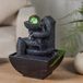Tafelfontein Kamerfontein Lopo (18cm) | Binnenfontein | Waterornament | Incl. LED Verlichting | Feng Shui Webwinkel