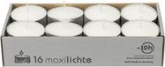 Enlightening Candles Bougies chauffe-plat - maxi - 48x - blanc - 10 heures de combustion - Bougies sans parfum