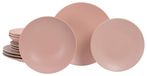 Service set for 4 people, "Soft Touch Peach", stoneware, 12-piece