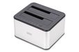 Digitus DA-71540-2 station de base pour stations de stockage USB 3.2 Gen 1 (3.1 Gen 1) Type-B Noir, Blanc