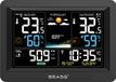 Brasq Draadloos Weerstation met CO₂-Meter – Binnen & Buiten – Hygrometer - Barometer & Buitensensor 60 m