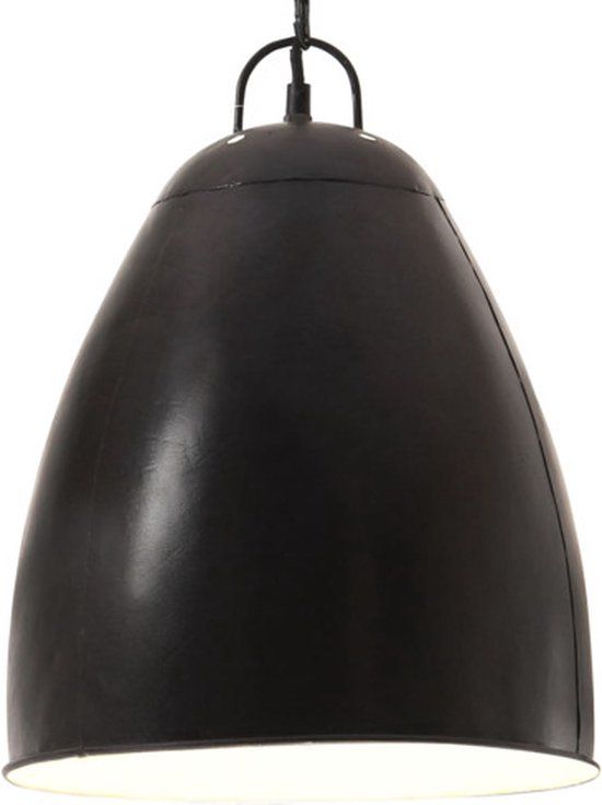 vidaXL Hanglamp industrieel rond 32 cm zwart