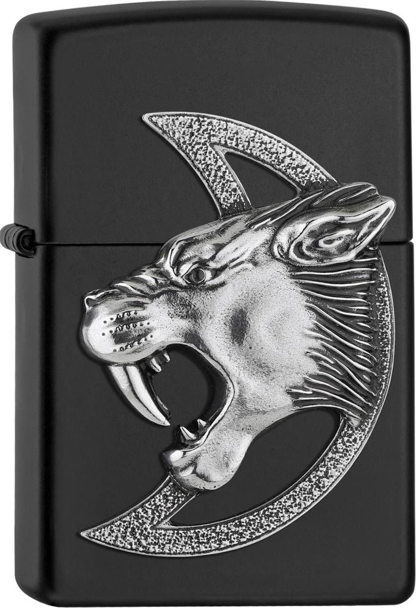 Zippo Aansteker Saber Toothed Tiger Emblem