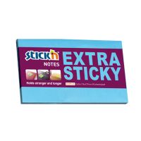 Stick'n Extra Sticky Notes - Blue - 76 x 127 mm
