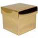 Merkloos Gouden cadeauverpakking decoratie 10 cm kubus