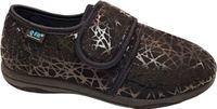 Q-Fit Medical Dames Pantoffel Geneve - 2002.06 Zwart/Print - Maat 41