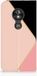 B2Ctelecom Motorola Moto E5 Play Book Case van Kunstleer met Geometrisch patroon in Zwart en Roze