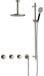 Hotbath Cobber - CB7067 - Inbouw Regendoucheset - Geborsteld Nikkel