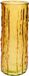 Bellatio Design Bloemenvaas - geel/goud - transparant glas - 10 x 25 cm