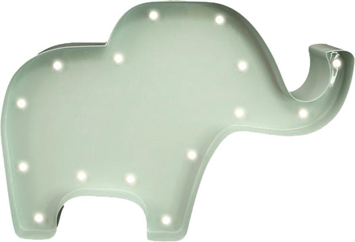 Marquee-lights Mini Olifant LED lampje | grijs