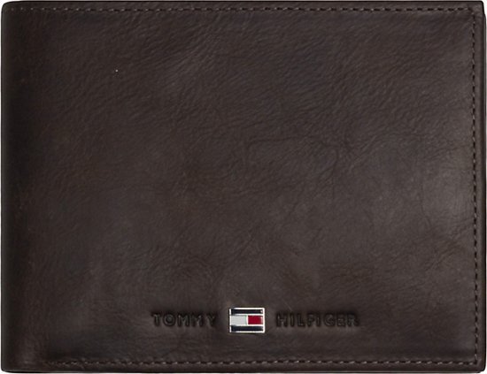 Tommy Hilfiger - Johnson - CC and coin pocket heren portemonnee - Brown